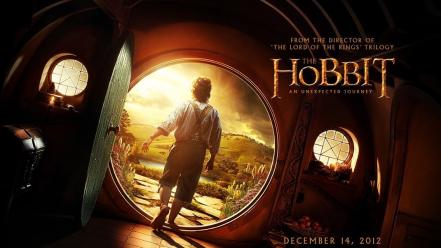 Art the hobbit bilbo baggins open doors wallpaper