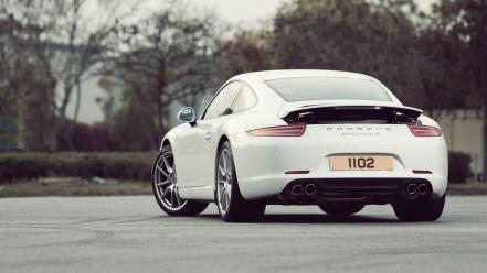 Close-up white porsche cars 911 gt3 rs 4.0 wallpaper