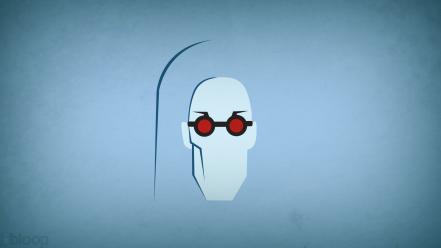 Comics mr. freeze blue background villians blo0p wallpaper
