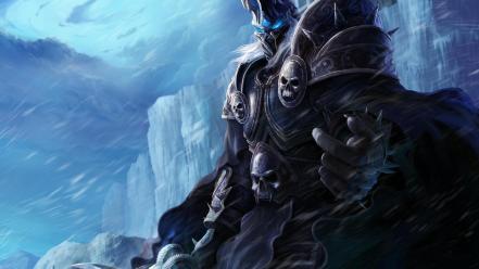 Ice mountains world of warcraft shade artwork wallpaper