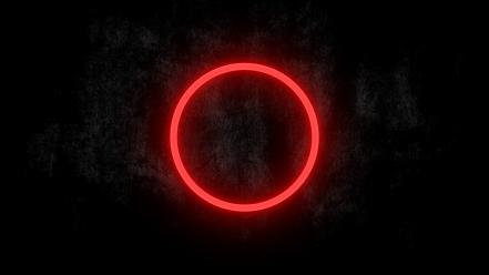 Minimalistic dark circles glow wallpaper