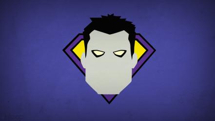 Minimalistic dc comics bizarro purple background villians blo0p wallpaper