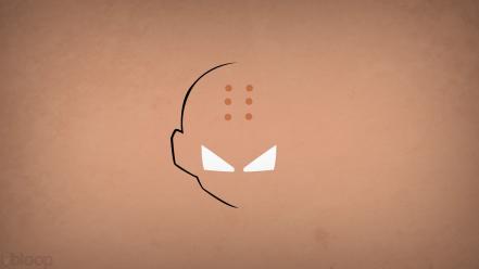 Minimalistic dragon ball z krillin blo0p wallpaper