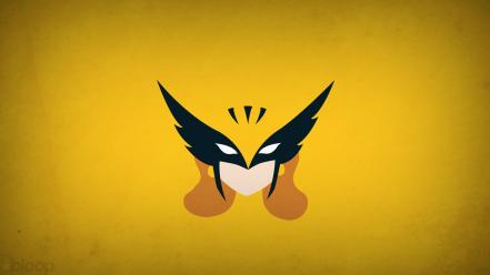 Minimalistic superheroes hawkman yellow background blo0p wallpaper