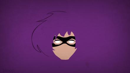 Minimalistic superheroes kick-ass hit girl purple background blo0p wallpaper