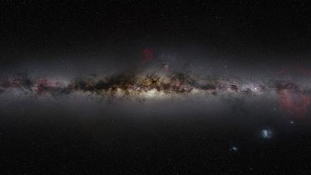 Outer space milky way night sky wallpaper