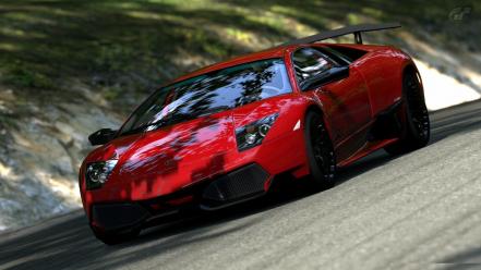 Red cars murciélago lp670-4 sv murcielargo trial wallpaper