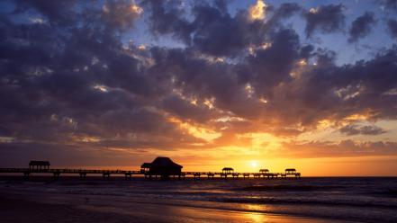 Sunset nature beach mexico florida gulf wallpaper