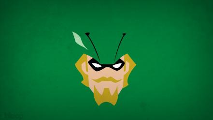 Superheroes green arrow moustache background blo0p wallpaper