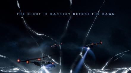 The dark knight rises broken glass logo wallpaper