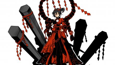 Video games touhou yasaka kanako simple background wallpaper