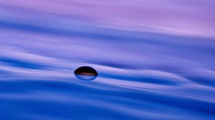 Water drop ripples macro wallpaper