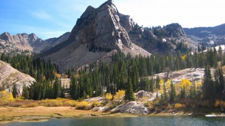 Lake blanche utah forests go green wallpaper