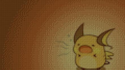 Legos pokemon raichu pixelated pixels wallpaper