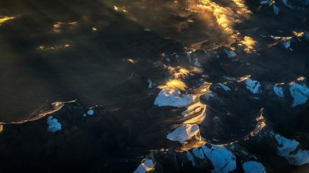Light mountains wallpaper
