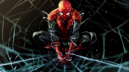 Marvel comics spider-man fan art upscaled wallpaper