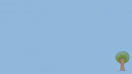 Minimalistic sad simple background trees wallpaper