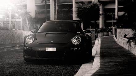 Porsche 911 carrera starcraft black and white cars wallpaper
