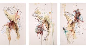 Abstract paintings traditional art scans wallpaper