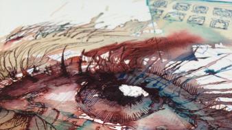 Abstract paintings window soul traditional art scans wallpaper