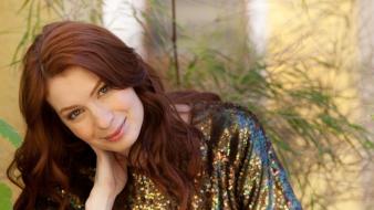 Actress redheads freckles felicia day faces portraits wallpaper