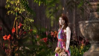 Actress redheads freckles felicia day faces portraits wallpaper