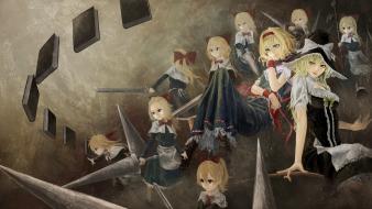 Anime girls band bow akaikitsune shanghai doll wallpaper