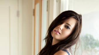 Brunettes blue eyes hands lips nails natasha belle wallpaper
