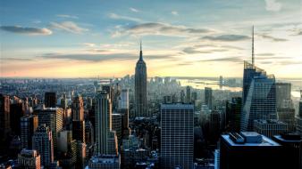 Building skyscapes rockefeller center cities observation deck wallpaper