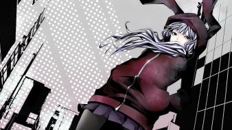 Bunny ornaments low-angle shot yuzuki yukari sweatshirt wallpaper