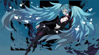 Eyes long hair twintails bodysuits anime girls wallpaper