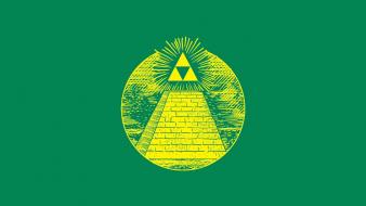 Funny triforce fun art wallpaper