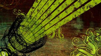 Green abstract artwork colors flourish wallpaper