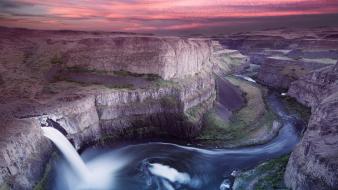 Mountains landscapes nature waterfalls washington