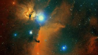 Outer space stars galaxies nebulae wallpaper