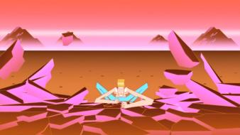 Pink men video mtv skyscapes emil sellstr wallpaper
