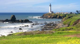 Shore lighthouses sea