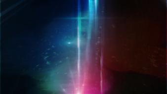 space pink explosions purple cannons impact wallpaper