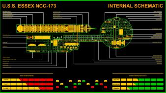 Star trek daedalus the next generation voyager schematics wallpaper