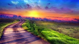 Sun streets wallpaper