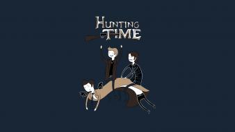 Supernatural funny adventure time fun art hunting wallpaper