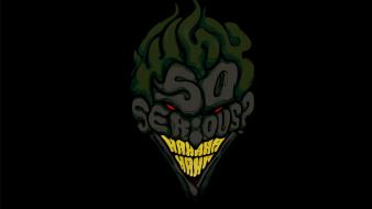 The joker batman dark knight why so serious? wallpaper