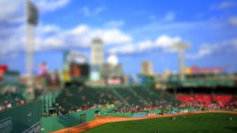 Tilt-shift stadium wallpaper