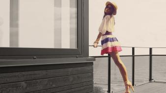 Women dress jenna pietersen hats sea wallpaper