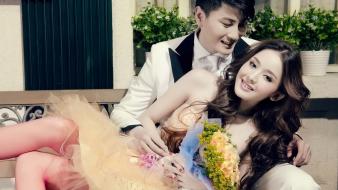 Women men asians fashion photography wallpaper