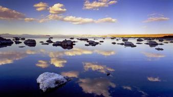 Clouds landscapes nature reflections sea wallpaper