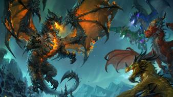 Fantasy art deathwing world of warcraft: cataclysm wallpaper