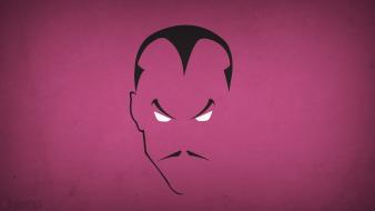 Minimalistic dc comics moustache villians sinestro blo0p wallpaper