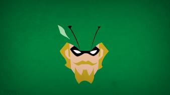 Minimalistic heroes justice league green arrow background blo0p wallpaper