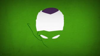 Minimalistic piccolo dragon ball z green background blo0p wallpaper
